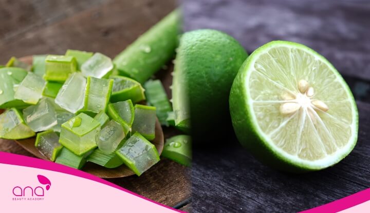 Nha đam kết hợp cùng chanh sẽ giúp làm sạch gàu hiệu quả