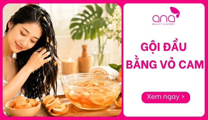 gội đầu bằng vỏ cam
