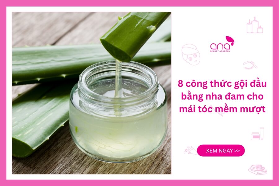 Gội đầu bằng nha đam giúp tóc mềm mượt