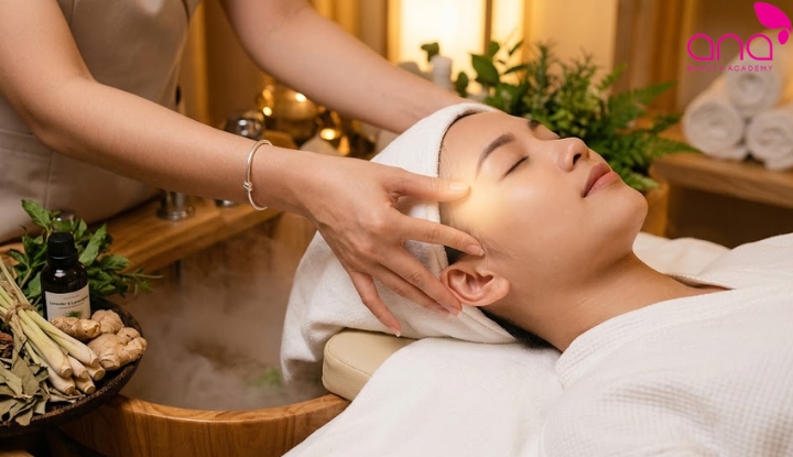 Tác động vùng thái dương và vành tai