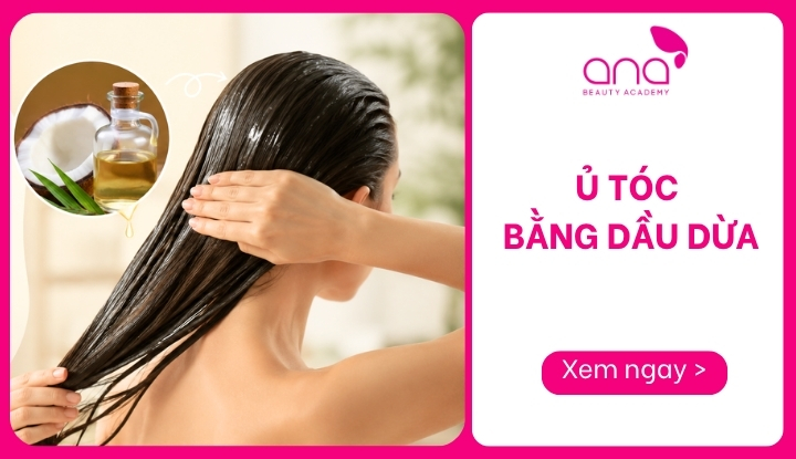 ủ tóc bằng dầu dừa