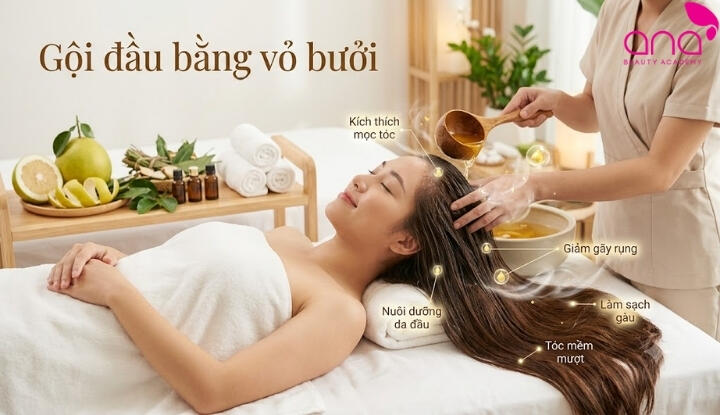 Gội đầu bằng vỏ bưởi có tác dụng gì?