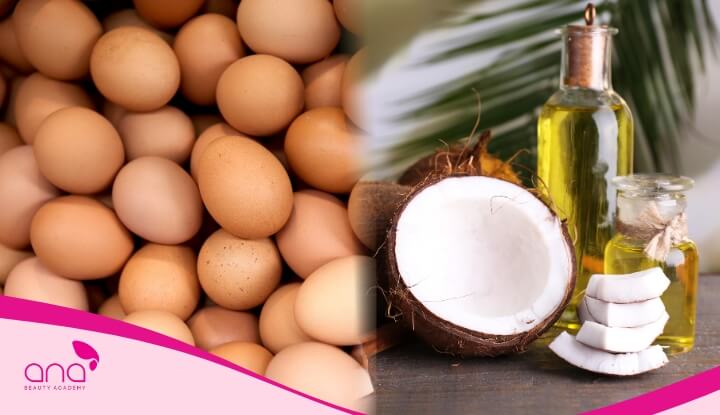 Mặt nạ tóc từ trứng và dầu dừa giúp phục hồi hư tổn, tăng độ đàn hồi cho tóc