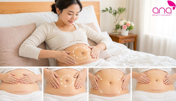 Khi sức khỏe ổn định, mẹ thực hiện các động tác với lực phù hợp