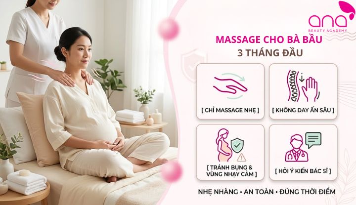 Ba tháng đầu thao tác nhẹ nhàng, hạn chế day ấn sâu