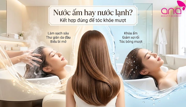 Gội đầu bằng nước nóng hay nước lạnh tốt hơn cho tóc?