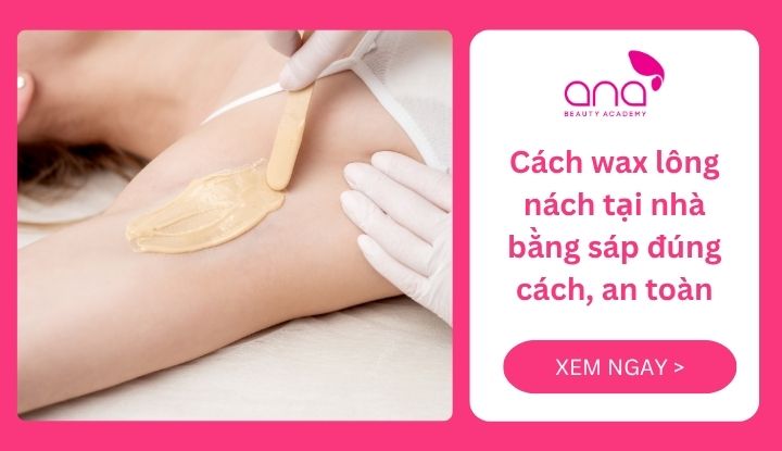Cách wax lông nách tại nhà bằng sáp