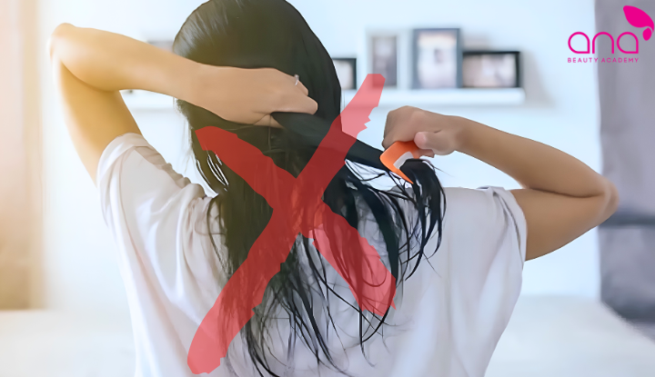 Giảm lực kéo lên sợi tóc đang yếu và dễ gãy (Nguồn: Internet)