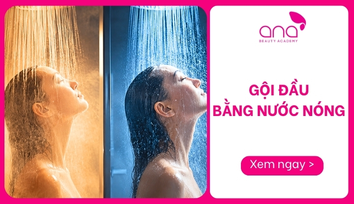 gội đầu bằng nước nóng