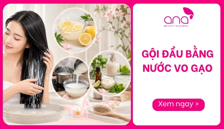 gội đầu bằng nước vo gạo