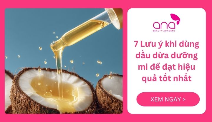 lưu ý khi dùng dầu dừa dưỡng mi