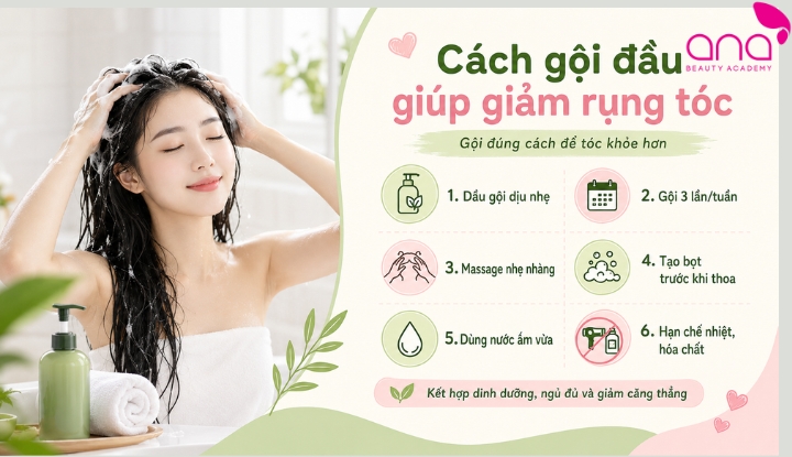 Nguyên nhân khiến tóc rụng nhiều khi gội đầu