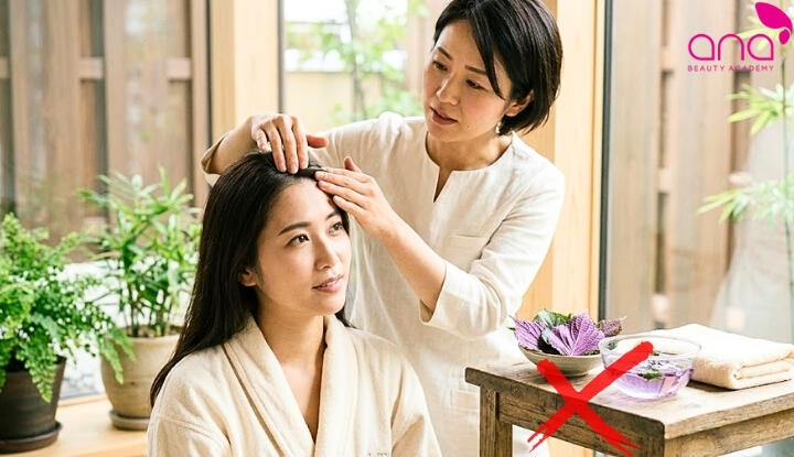 Không dùng lá tía tô khi da đầu có vết thương hở