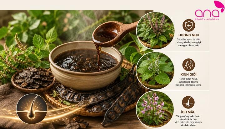 Kết hợp hà thủ ô với các dược liệu khác