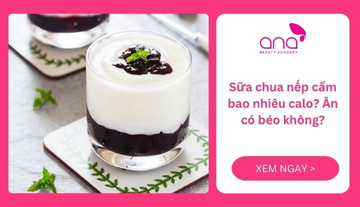 Sữa chua nếp cẩm bao nhiêu calo