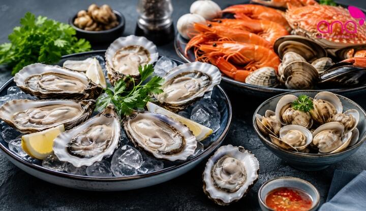 Hàu và hải sản giàu kẽm