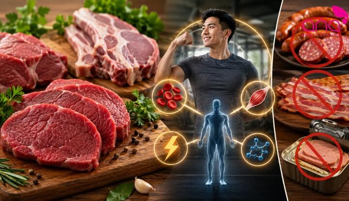 Thịt đỏ giàu đạm