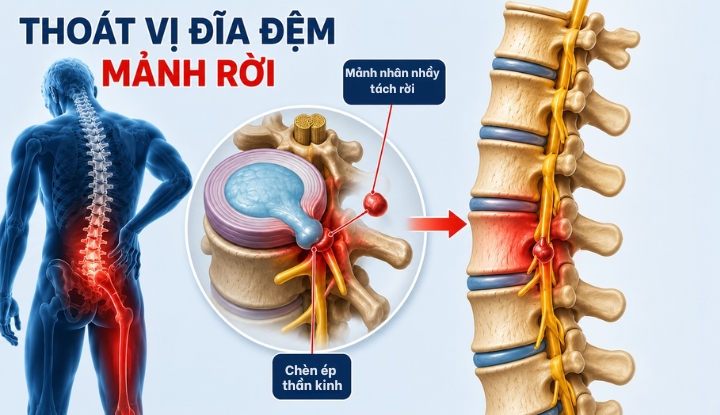 Thoát vị đĩa đệm mảnh rời