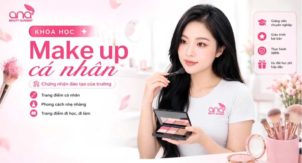 HỌC PHÍ KHÓA HỌC TRANG ĐIỂM TẠI ANA​