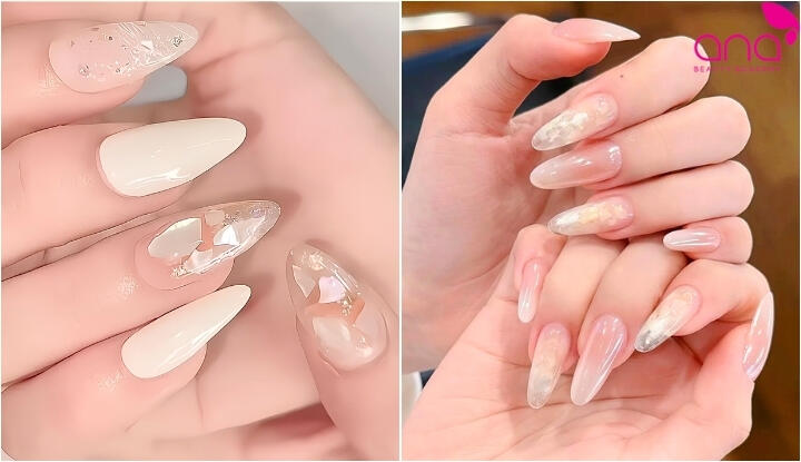 Nail ẩn xà cừ tự nhiên