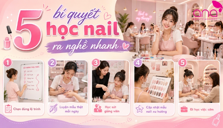 5 bí quyết giúp học nail nhanh ra nghề