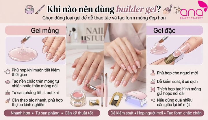Khi nào nên dùng builder gel?