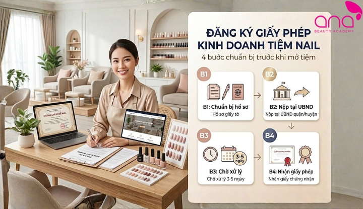 Đăng ký giấy phép kinh doanh cho tiệm nail