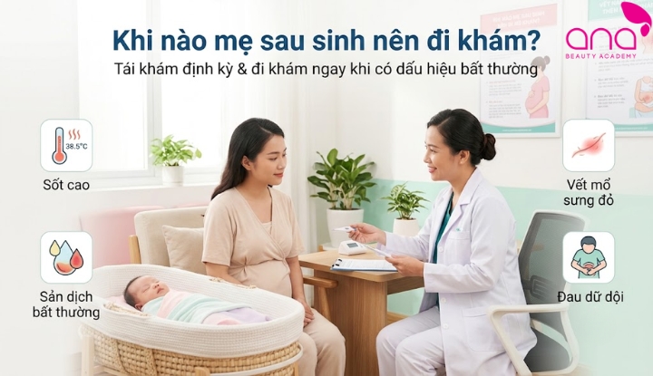 Khi nào mẹ sau sinh nên đi khám bác sĩ?