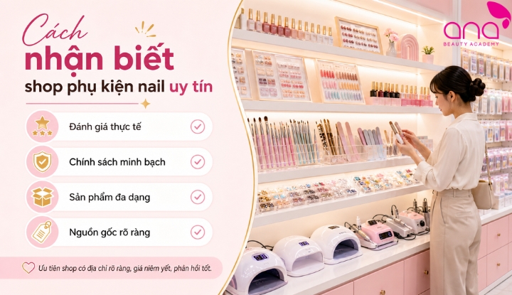 Cách nhận biết shop phụ kiện nail gần đây uy tín
