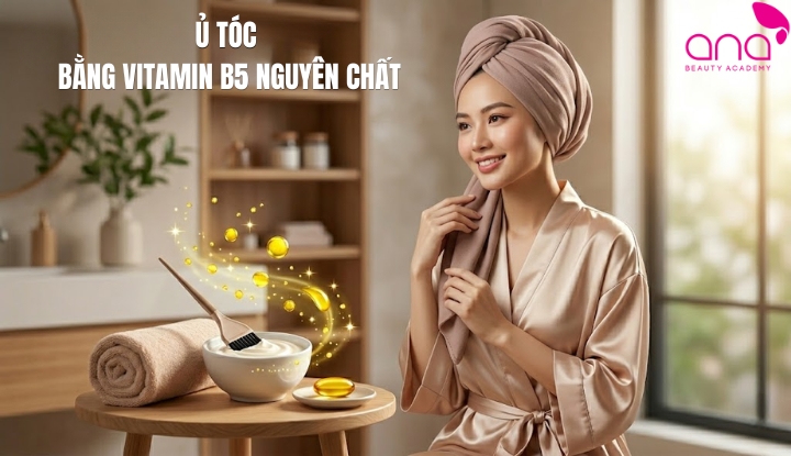 Ủ tóc bằng vitamin B5 nguyên chất