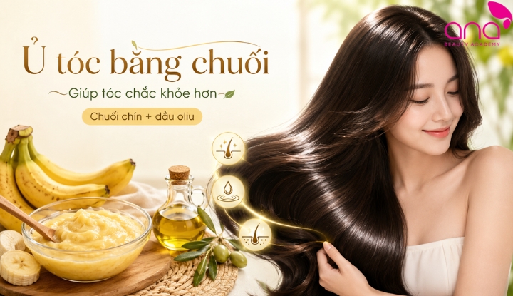 Ủ tóc bằng chuối giúp tóc chắc khỏe hơn