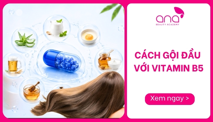 cách gội đầu với vitamin b5