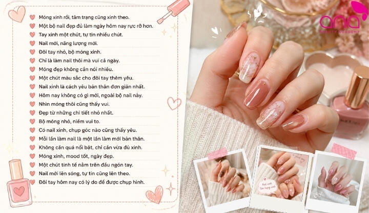 Caption nail ngắn gọn