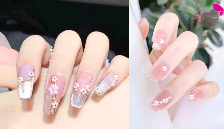 Đính charm hoa ngọt ngào