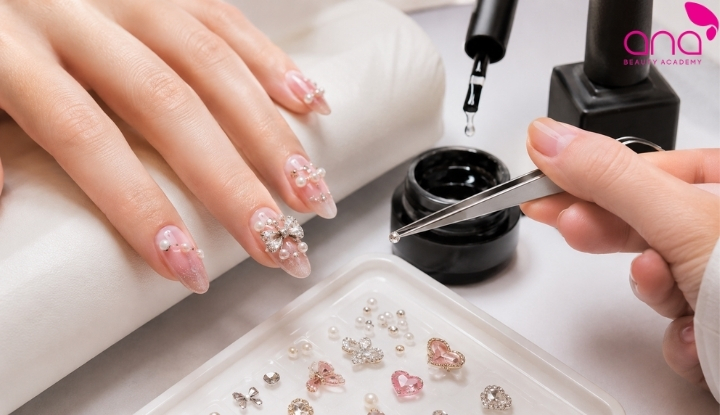 Charm nail đẹp