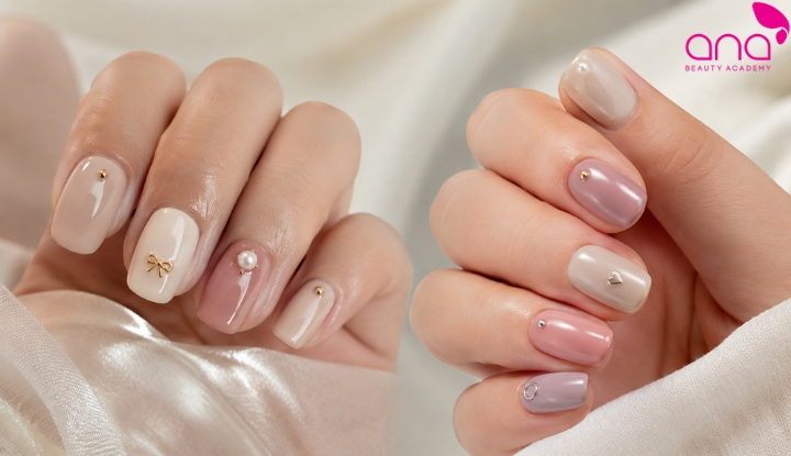 Charm nail tối giản