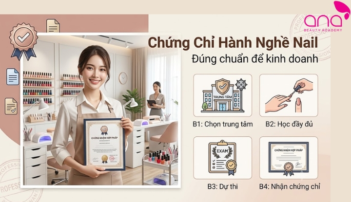 Chứng chỉ nghề nail kinh doanh