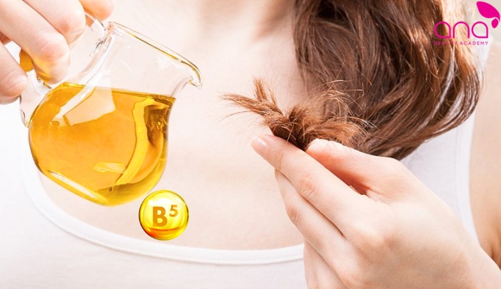 Ủ tóc bằng vitamin B5 kết hợp dầu oliu