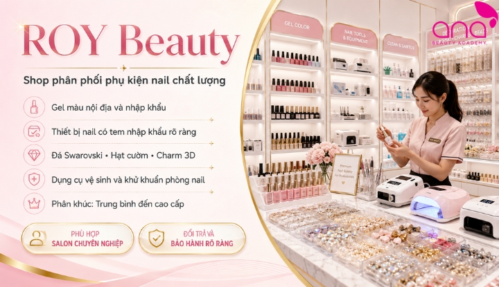 ROY Beauty - Shop phân phối phụ kiện nail chất lượng