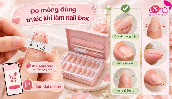 Đo móng làm nail box đúng