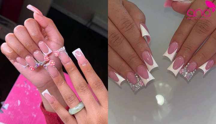 Form móng loe Flare Duck nail