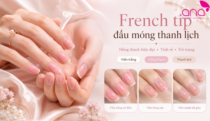 French tip đầu móng thanh lịch