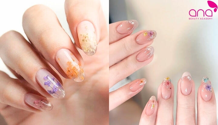 Top mẫu nail màu hồng trong trẻo