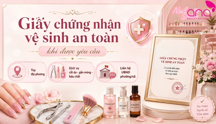 Giấy chứng nhận vệ sinh an toàn khi được yêu cầu