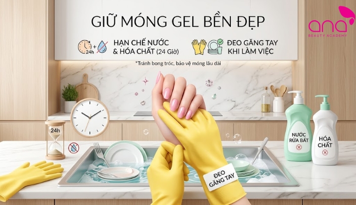 Tránh nước và hóa chất ngay sau khi sơn