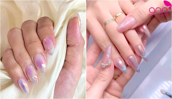Mẫu nail tráng gương cực quang nổi bật