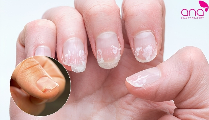 Móng mỏng, yếu và dễ gãy