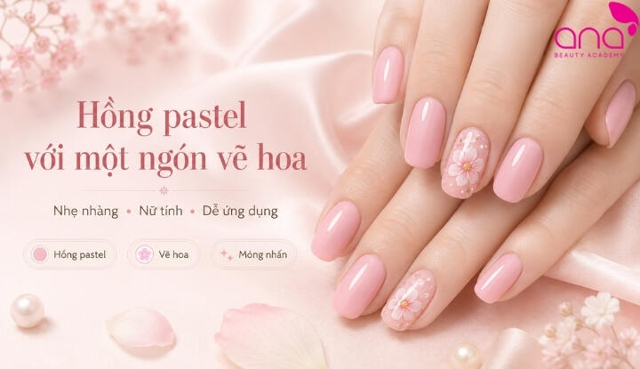 Gợi ý mẫu hồng pastel nhẹ nhàng
