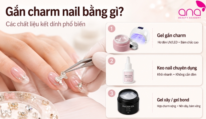 Keo gắn charm nail
