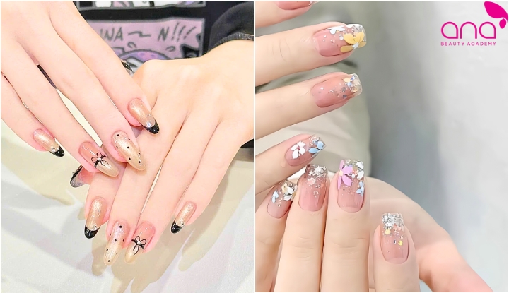 Mẫu nail art cổ điển, thanh lịch 